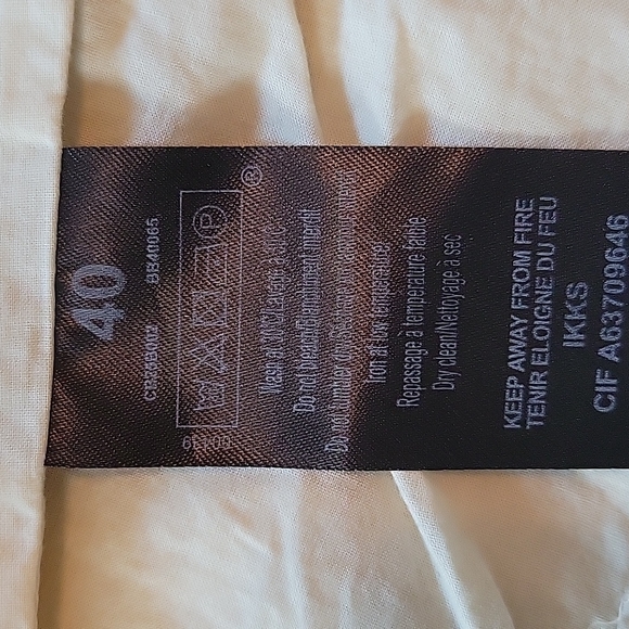 IKKS -Womens cream coloured short jacket with diagonal front zipper - Picture 6 of 8